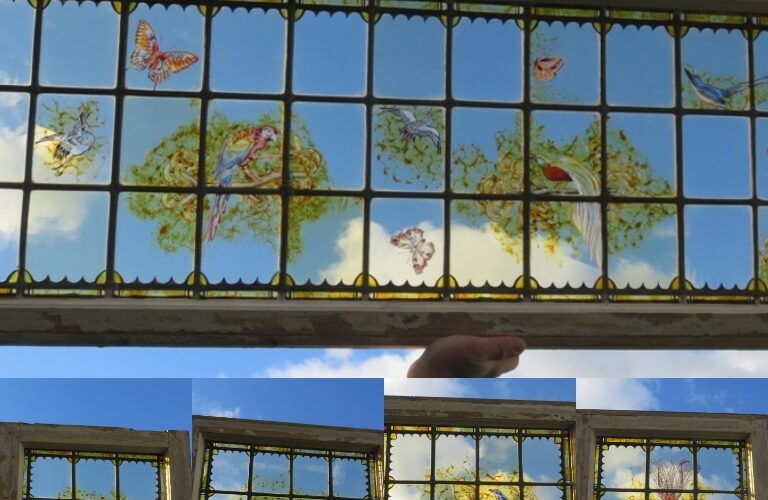 aan de andere kant, gelei Barcelona oud glas in lood raam – Glas in lood voor ramen en deuren
